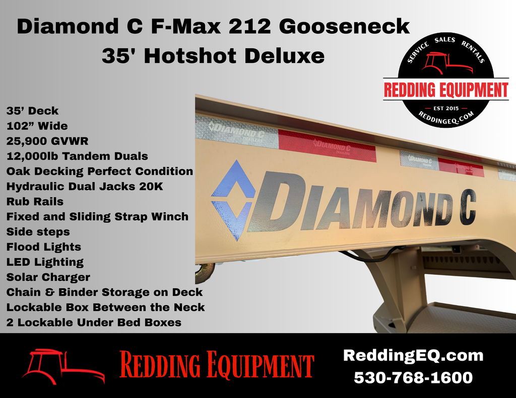 Diamond C  -- FMAX 212 35' Gooseneck -- HotShot Deluxe